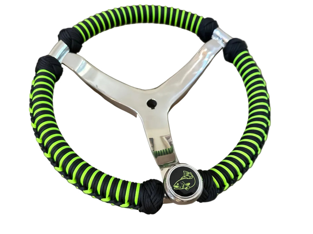 Custom Paracord Wrapped Boat Steering Wheel (Gemlux)