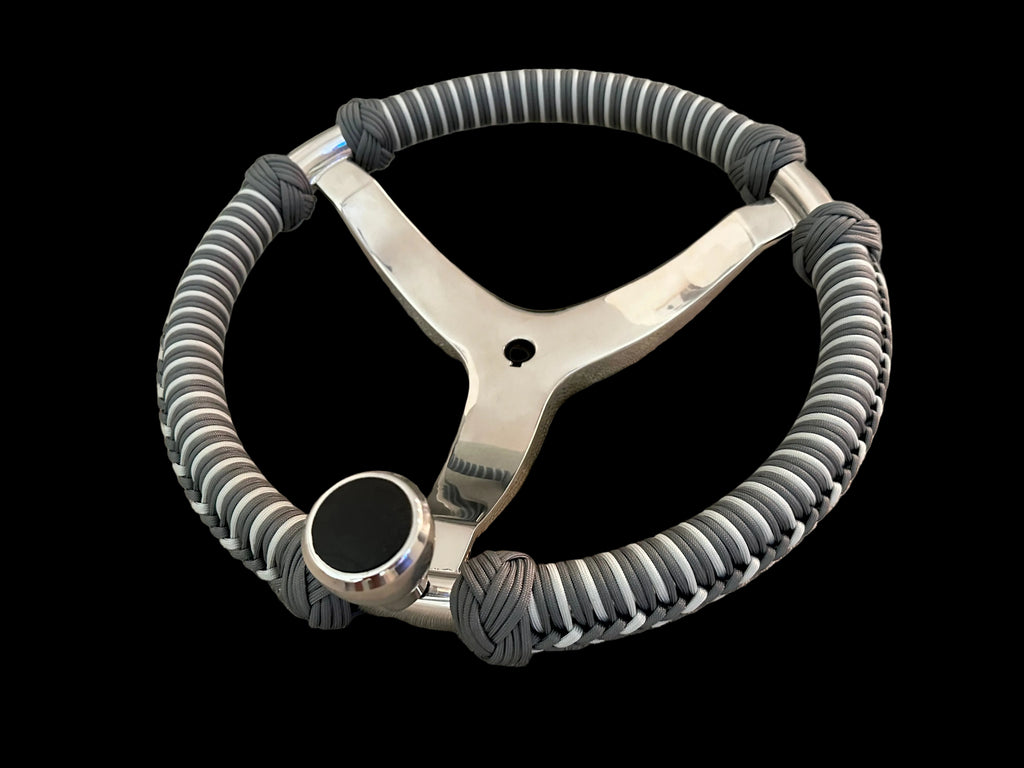 Custom Paracord Wrapped Boat Steering Wheel (Gemlux)