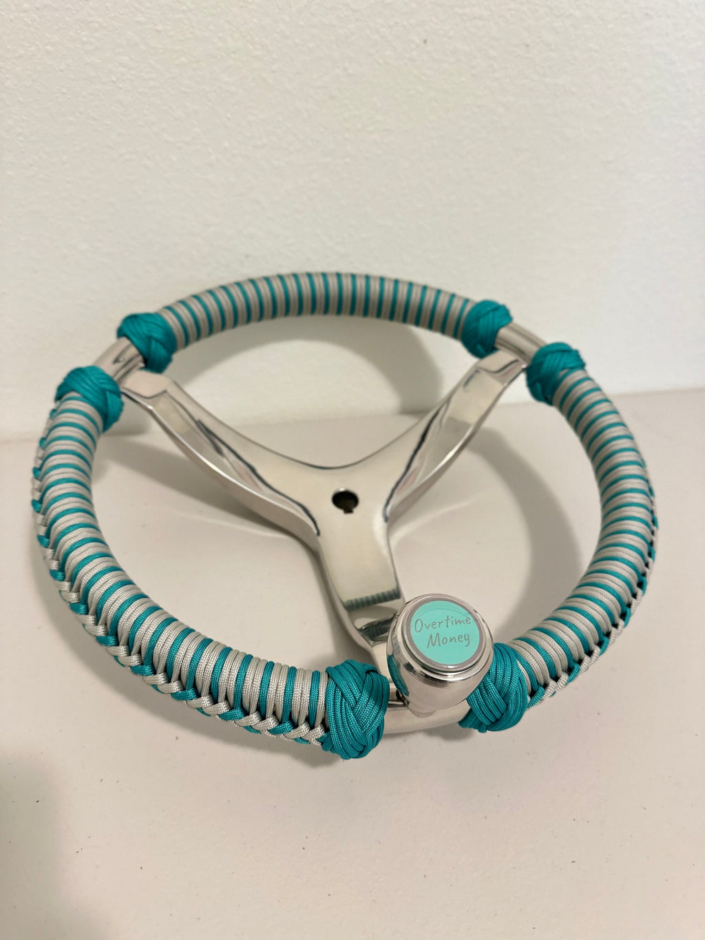 Custom Paracord Wrapped Boat Steering Wheel (Gemlux)
