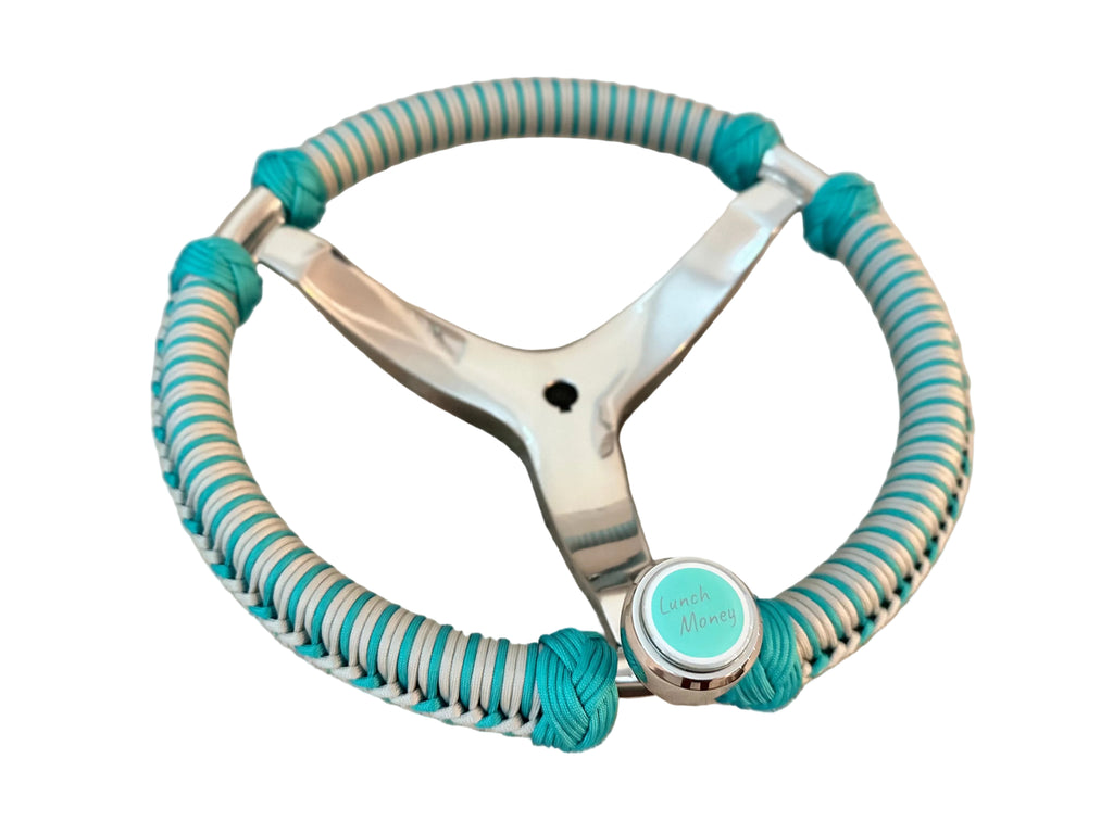 Custom Paracord Wrapped Boat Steering Wheel (Gemlux)