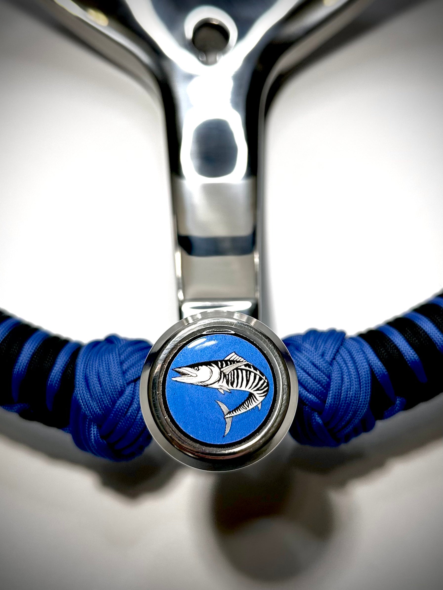 Custom Paracord Wrapped Boat Steering Wheel (Gemlux)
