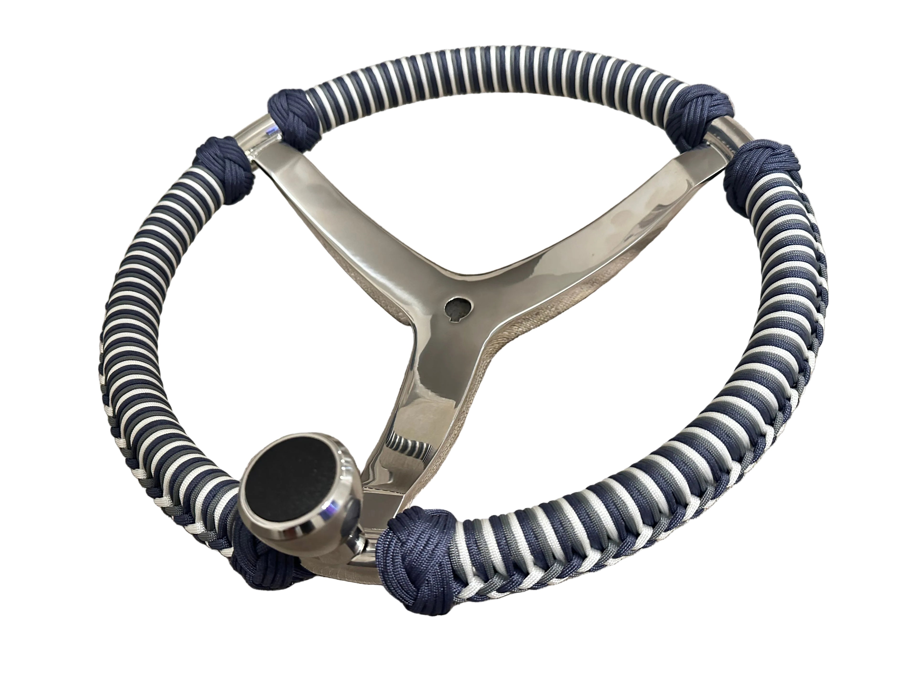 Custom Paracord Wrapped Boat Steering Wheel (Gemlux)