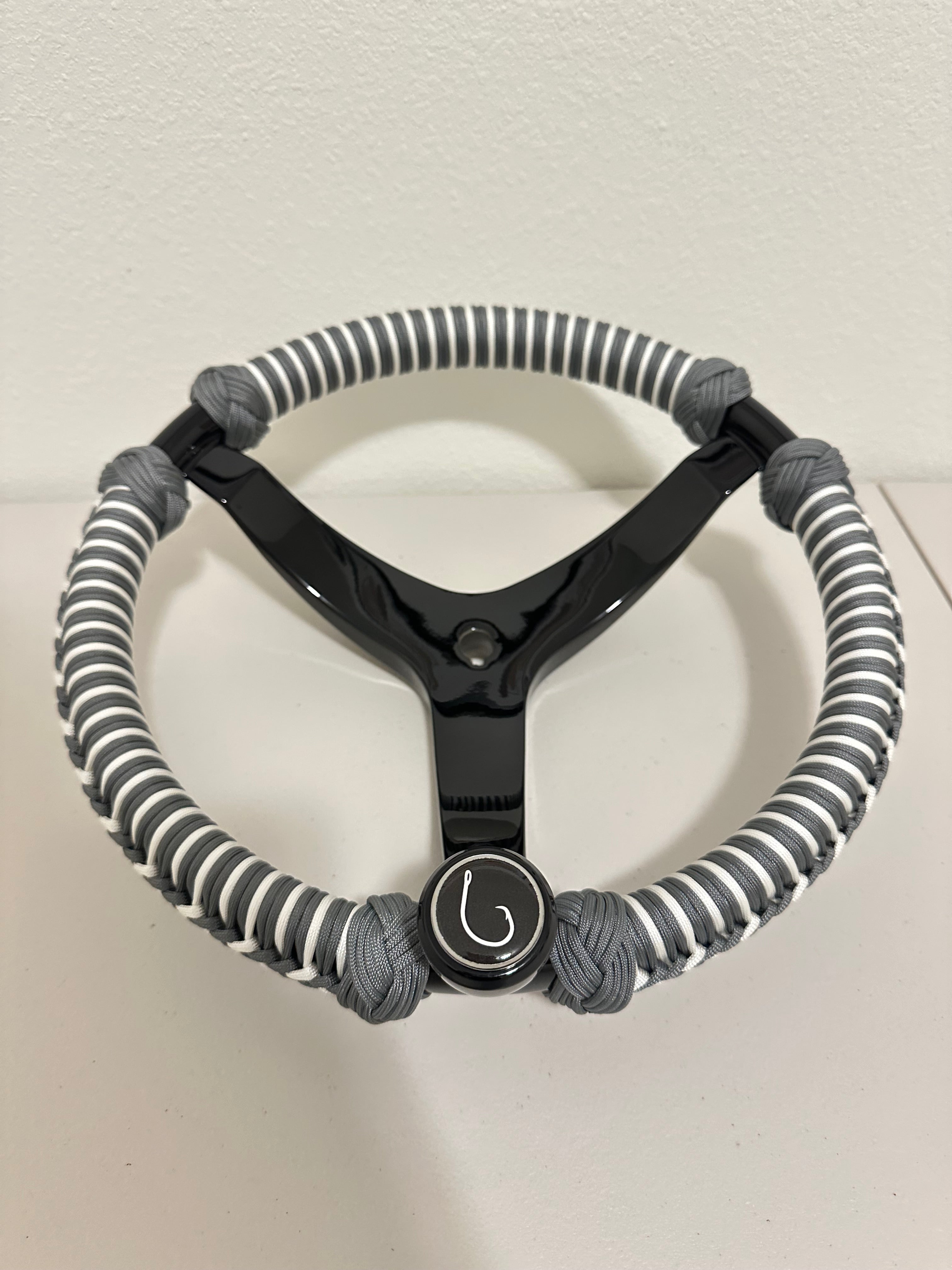 Custom Paracord Wrapped Boat Steering Wheel (Gemlux)