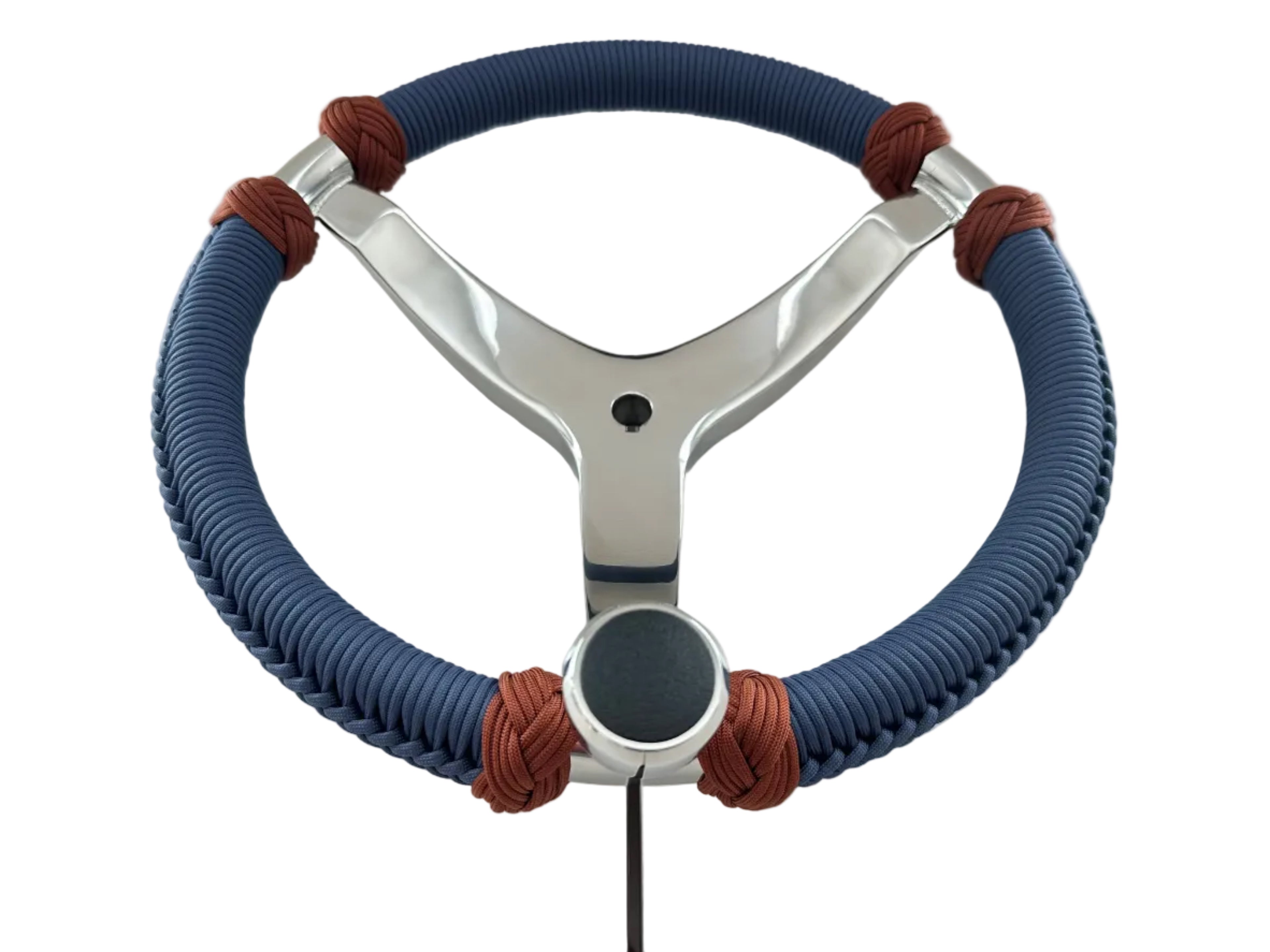 Custom Paracord Wrapped Boat Steering Wheel (Gemlux)