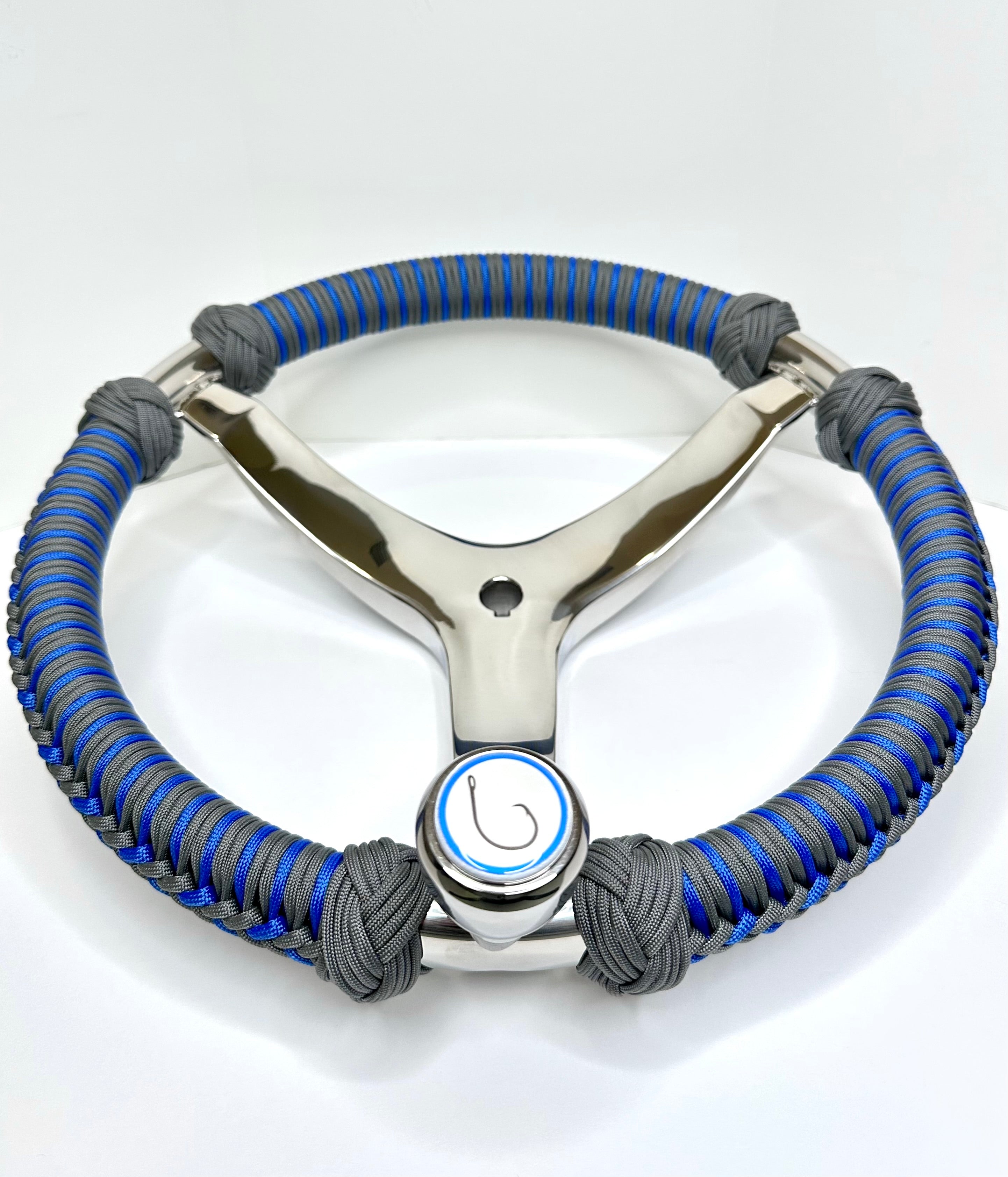 Custom Paracord Wrapped Boat Steering Wheel (Gemlux)