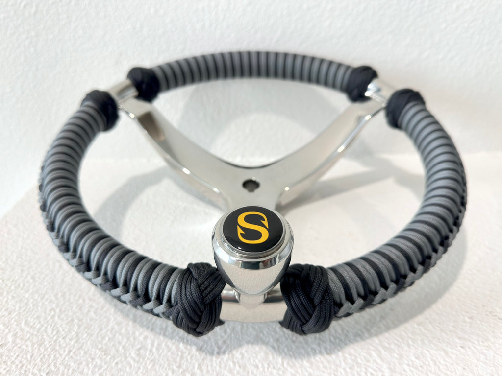 Custom Paracord Wrapped Boat Steering Wheel (Gemlux)