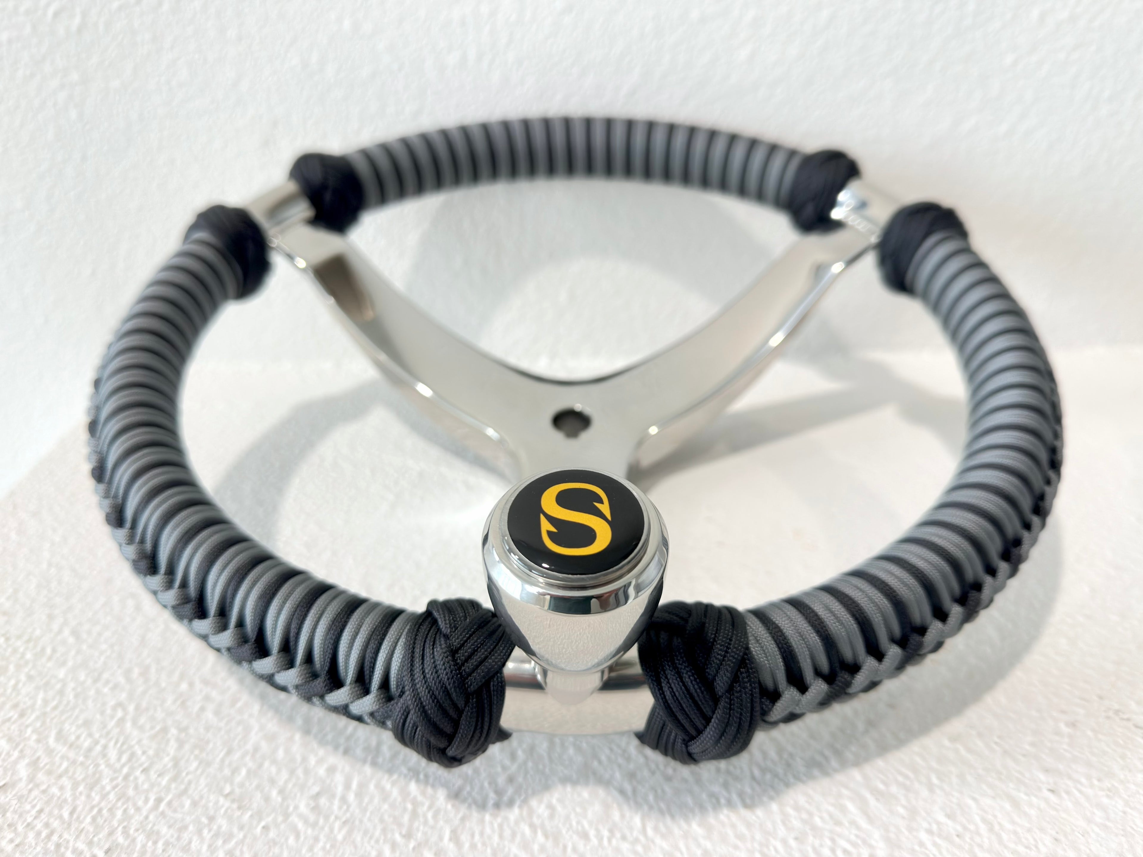 Custom Paracord Wrapped Boat Steering Wheel (Gemlux)